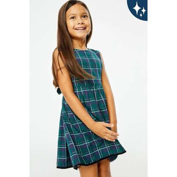 Roller Rabbit Kids Inverness Plaid Chantal Cotton Pullover Dress Size 10Y - Picture 1 of 13